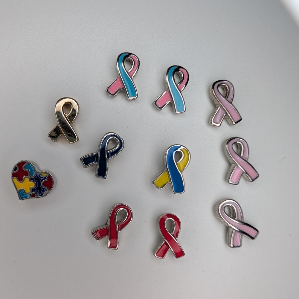 Origami Owl Awareness Ribbon Charms - Multicolor Set